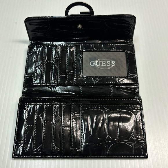 Guess Trifold Wallet with Rhinestone Accent - Picture 4 of 12